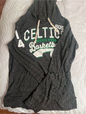 5th & Ocean Gray Celtics Basketball Hoodie